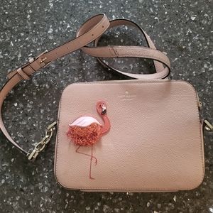 Authentic Novelty Kate Spade Flamingo Crossbody Bag